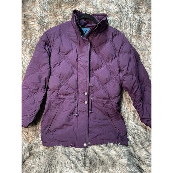 L.L Bean Down Filled Quilted‎ Purple Jacket Women's Size S - Picture 1 of 5